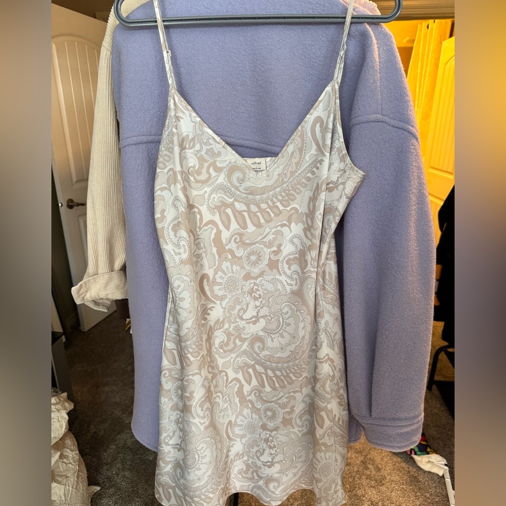Item # D79 - Wilfred Cream and Tan Dress